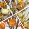 6 PCS Fall Floral Stems Artificial Autumn Flower Picks Pumpkin Sticks